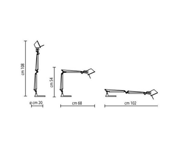 ARTEMIDE LAMPADA DA TAVOLO TOLOMEO MIO