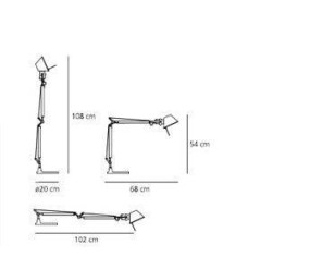 ARTEMIDE LAMPADA DA TAVOLO TOLOMEO MINI LED 2