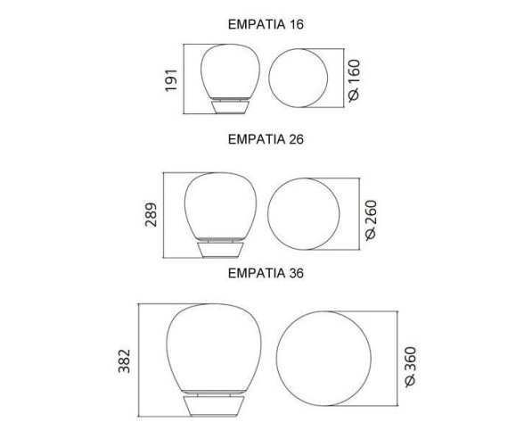 ARTEMIDE LAMPADA DA TAVOLO EMPATIA LED