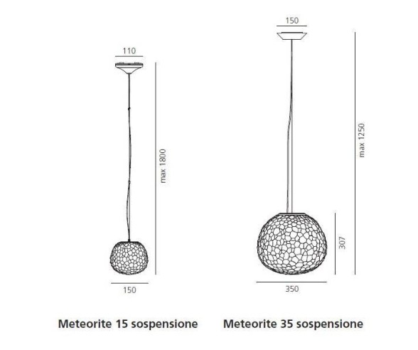 ARTEMIDE SOSPENSIONE METEORITE