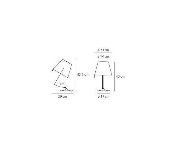 ARTEMIDE LAMPADA DA TAVOLO MELAMPO