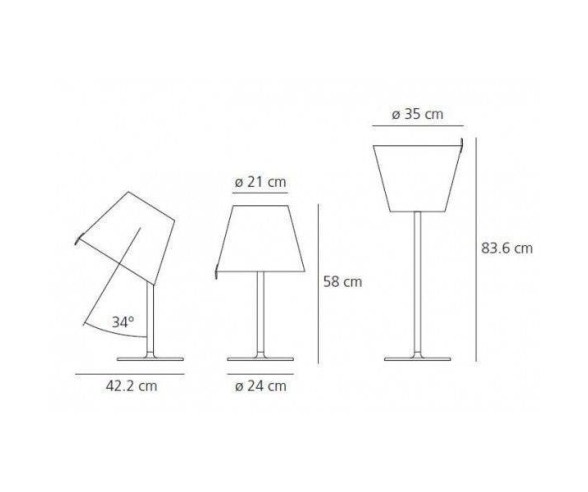 ARTEMIDE LAMPADA DA TAVOLO MELAMPO