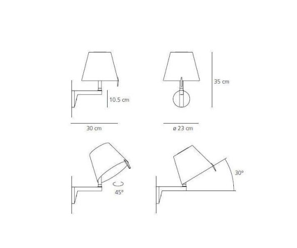 ARTEMIDE APPLIQUE MELAMPO