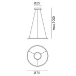 ARTEMIDE SOSPENSIONE DISCOVERY LED