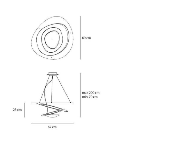 ARTEMIDE SOSPENSIONE PIRCE MINI LED