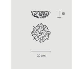 SLAMP PLAFONIERA VELI PRISMA 2
