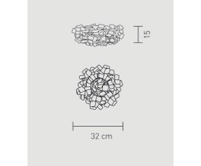 SLAMP PLAFONIERA CLIZIA MINI 2