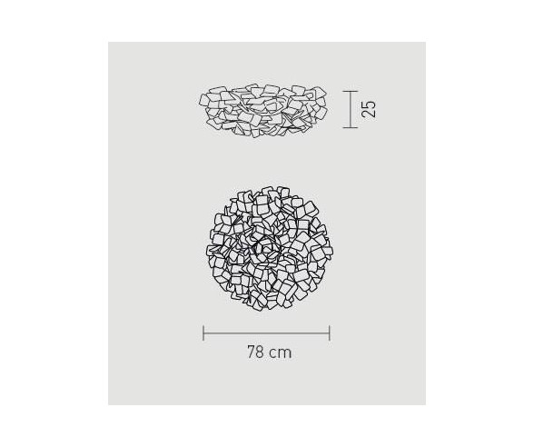 SLAMP PLAFONIERA CLIZIA LARGE